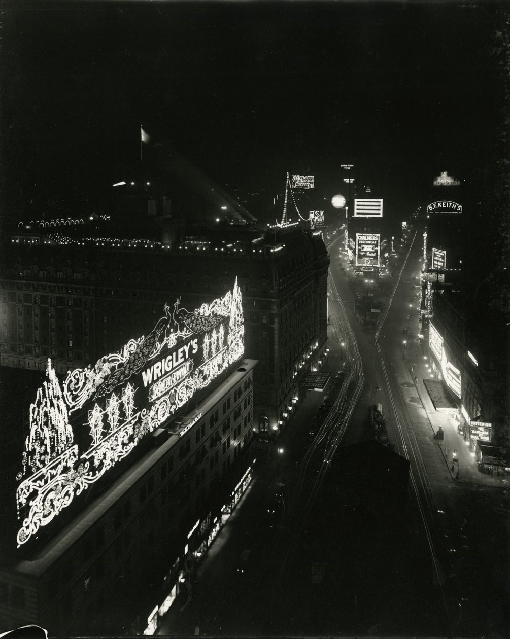 Times Square, fra 16. etage i Times Building, 1917 af William Davis Hassler