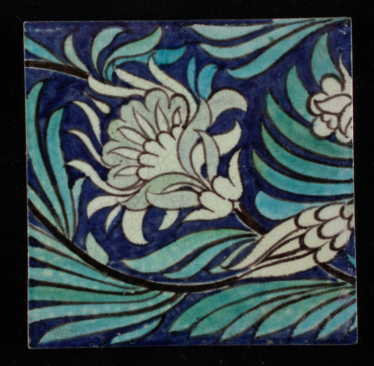 Art Nouveau Flise (glaseret fajance) af William de Morgan
