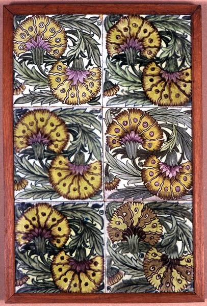 Panel af fliser af William de Morgan