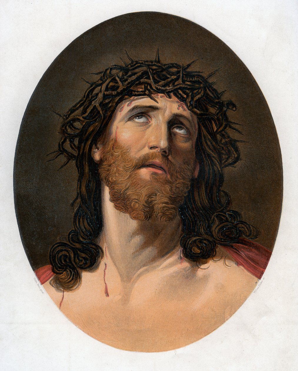 Kristus kronet med torne, 1800-tallet. af William Dickes