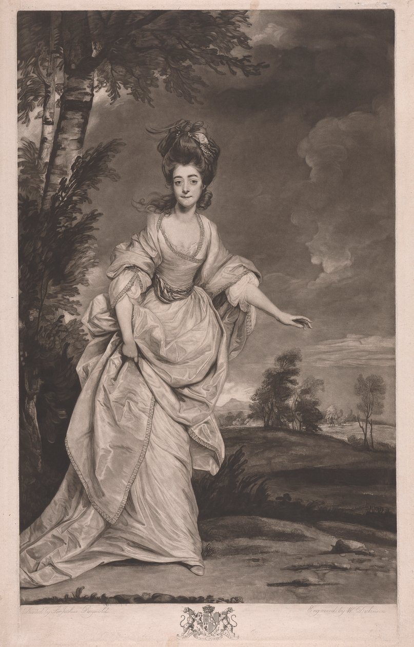Diana, Viscountesse Crosbie af William Dickinson