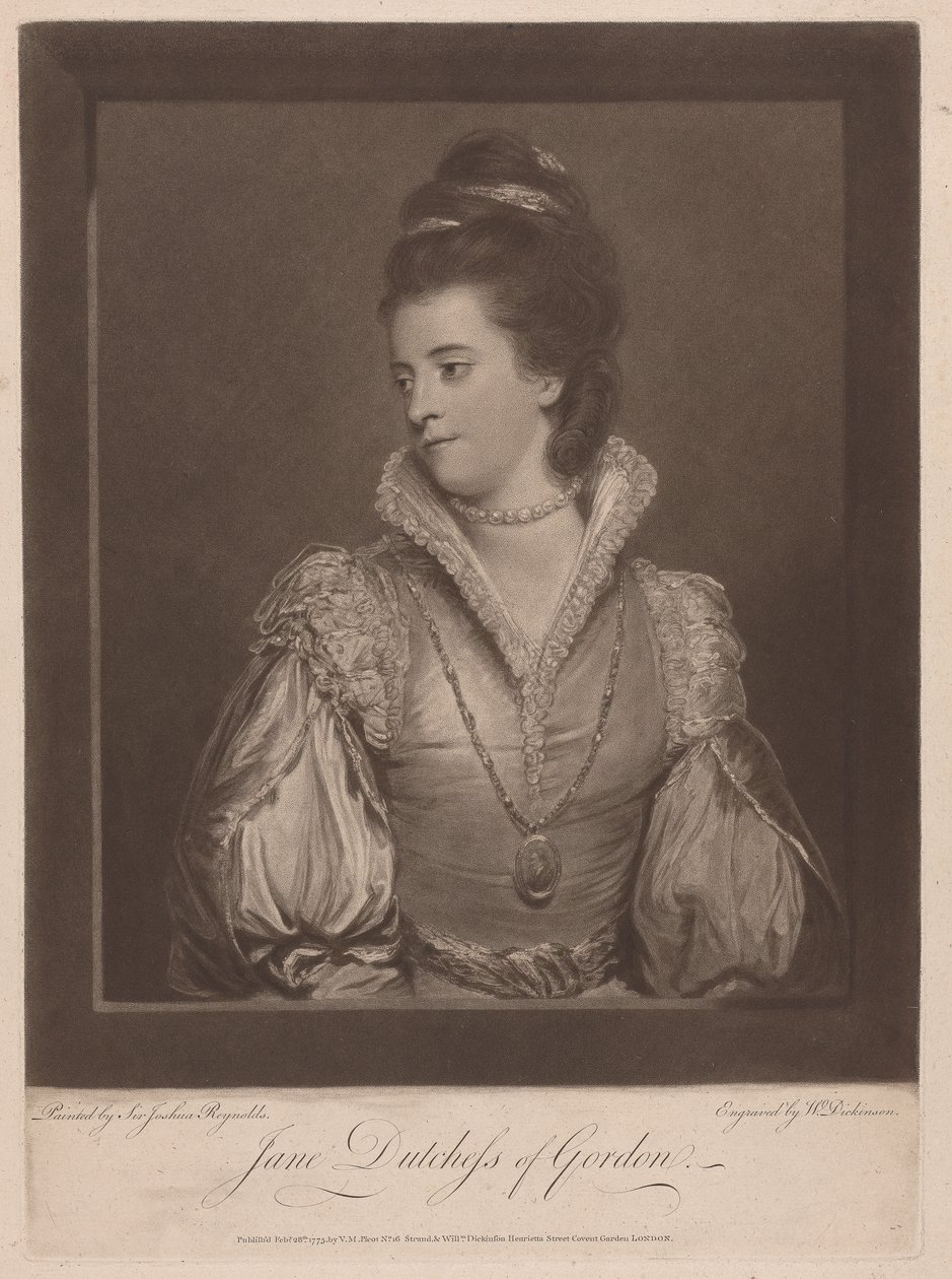 Jane hertuginde af Gordon af William Dickinson