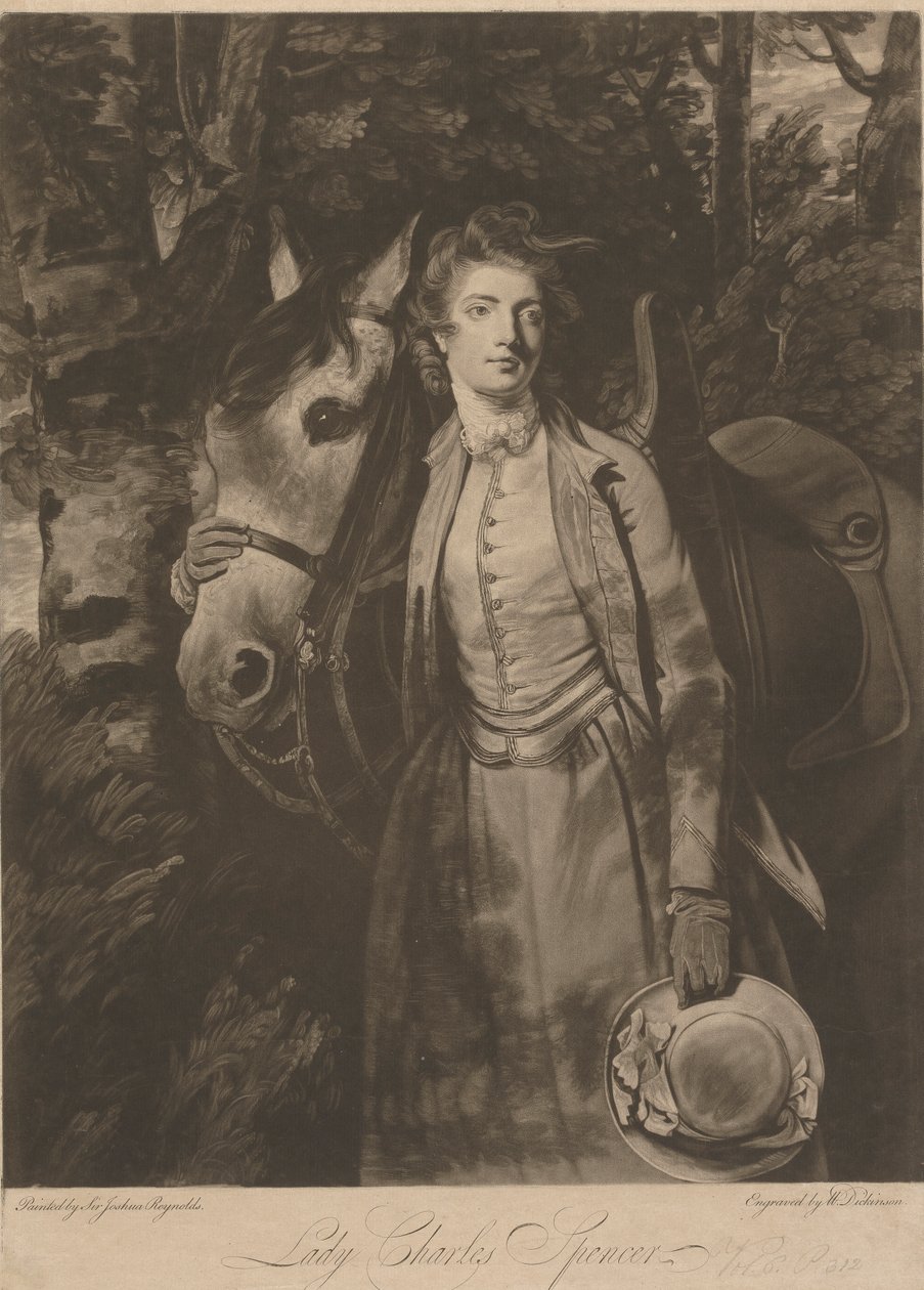 Lady Charles Spencer af William Dickinson