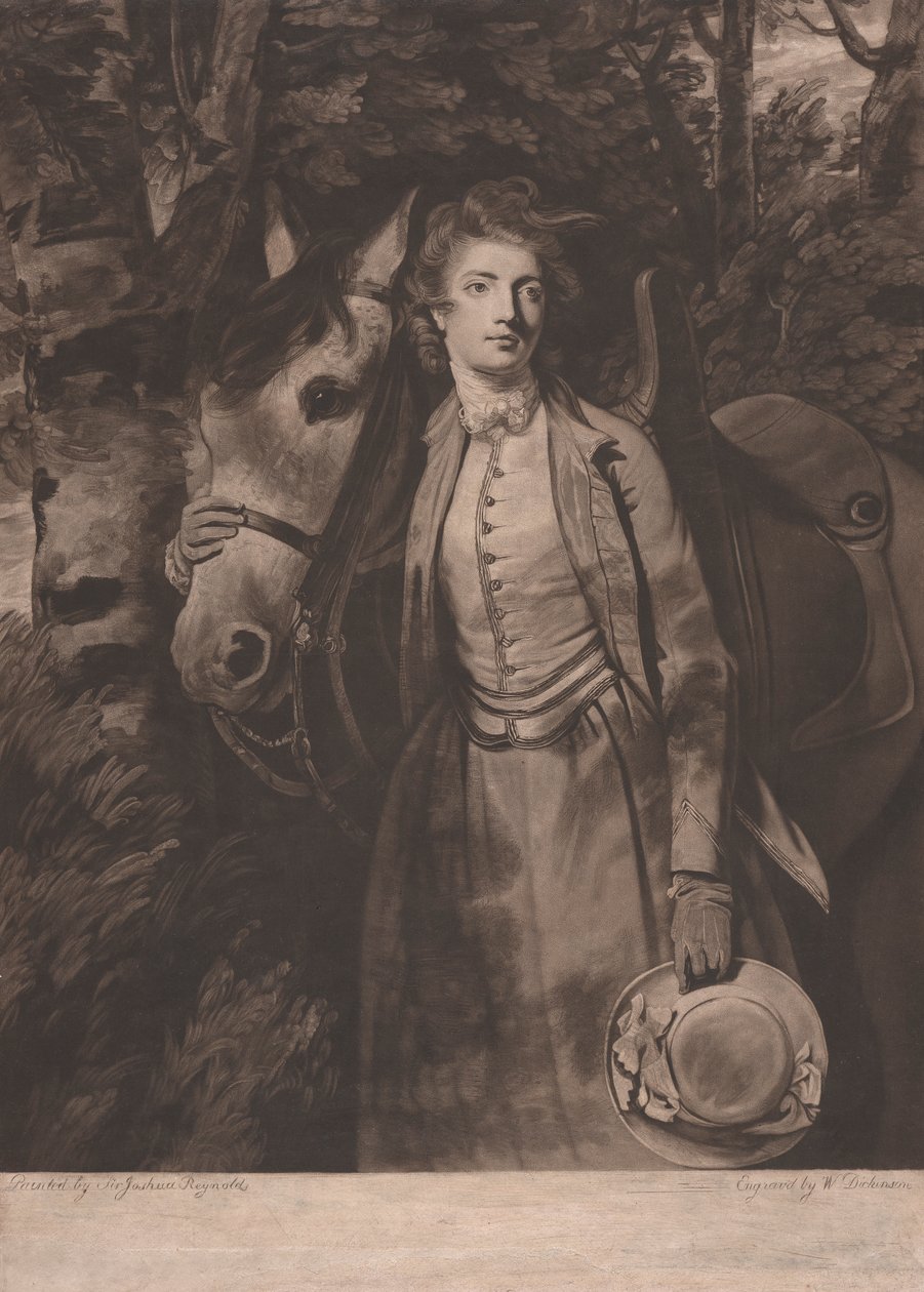 Lady Charles Spencer af William Dickinson