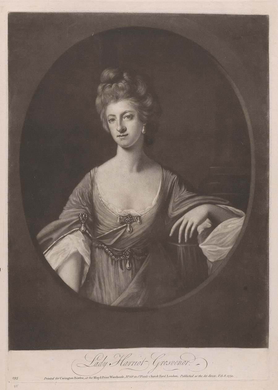 Lady Harriot Grosvenor af William Dickinson