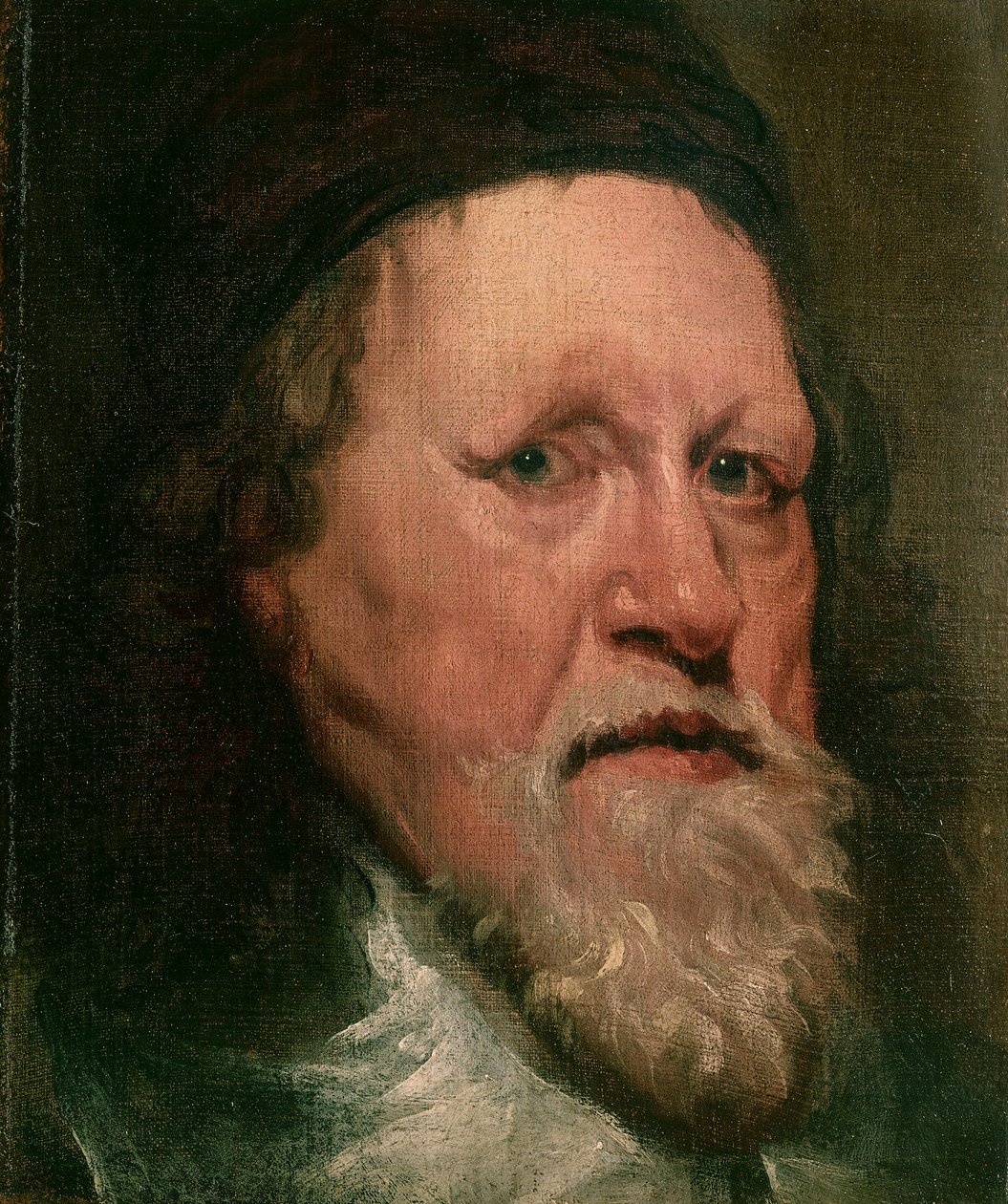Portræt af Inigo Jones (1573-1652), scenograf og arkitekt af William Dobson