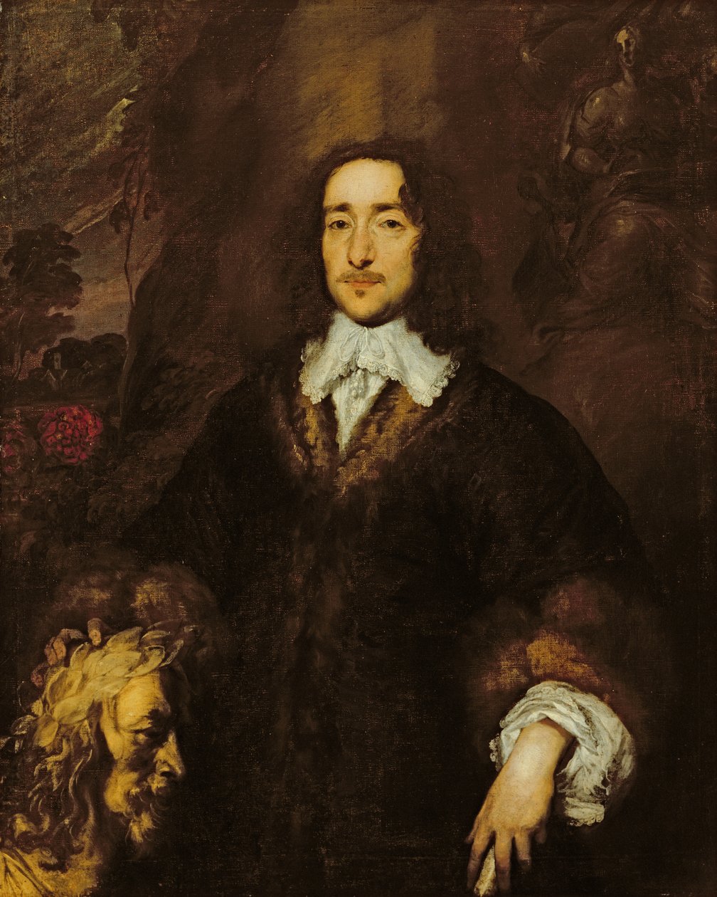 Portræt af en musiker, ca. 1644 (olie på lærred) af William Dobson
