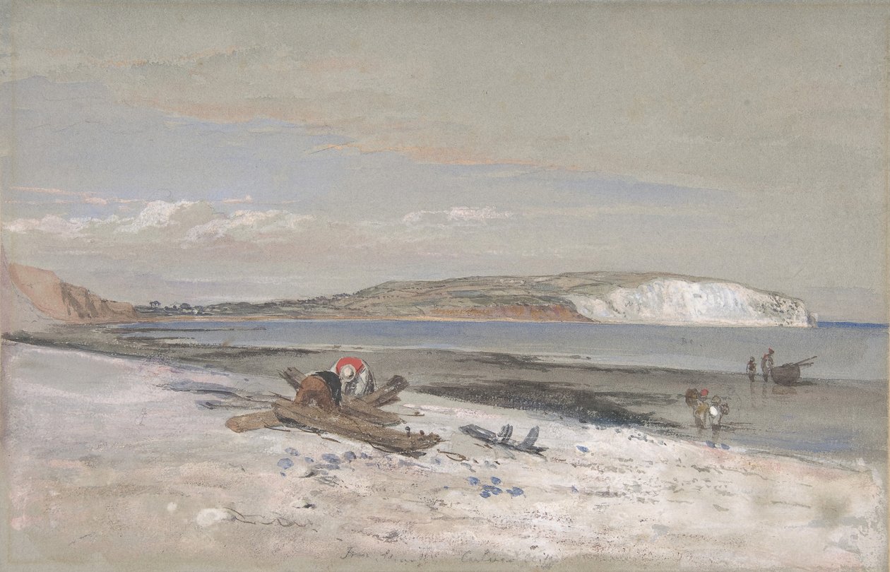 Culver Cliff, Isle of Wight, 1847. af William Dyce