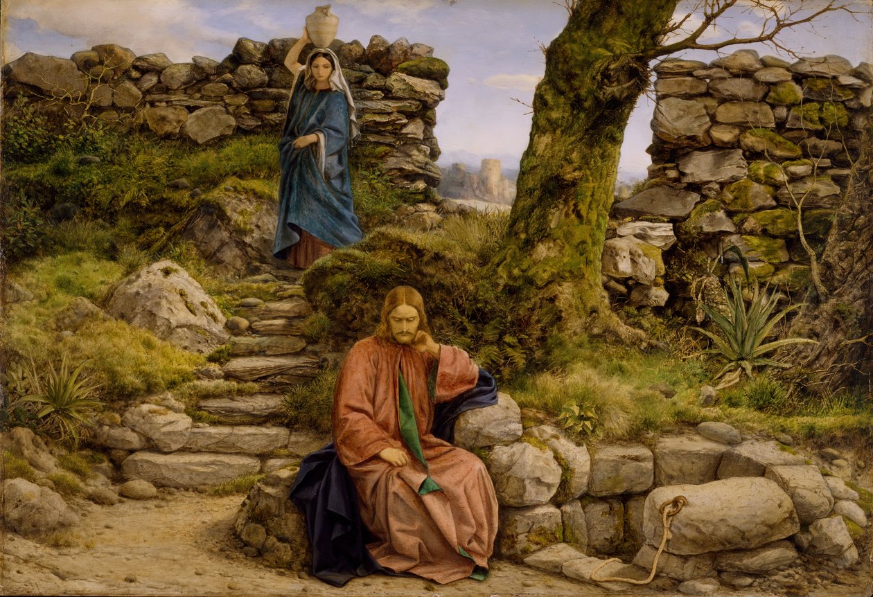 Kvinden fra Samaria, 1860. af William Dyce