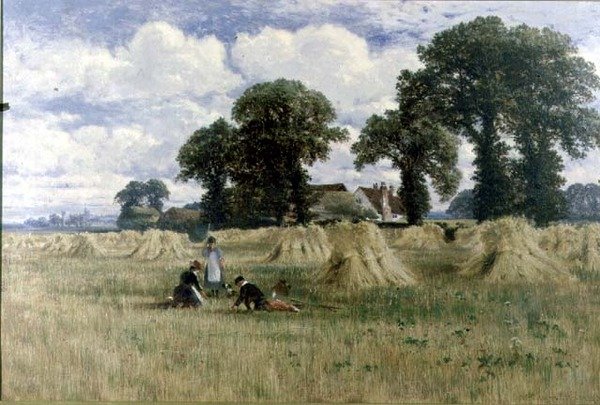 Harvest Time, Dorney, nær Windsor af William E. Harris