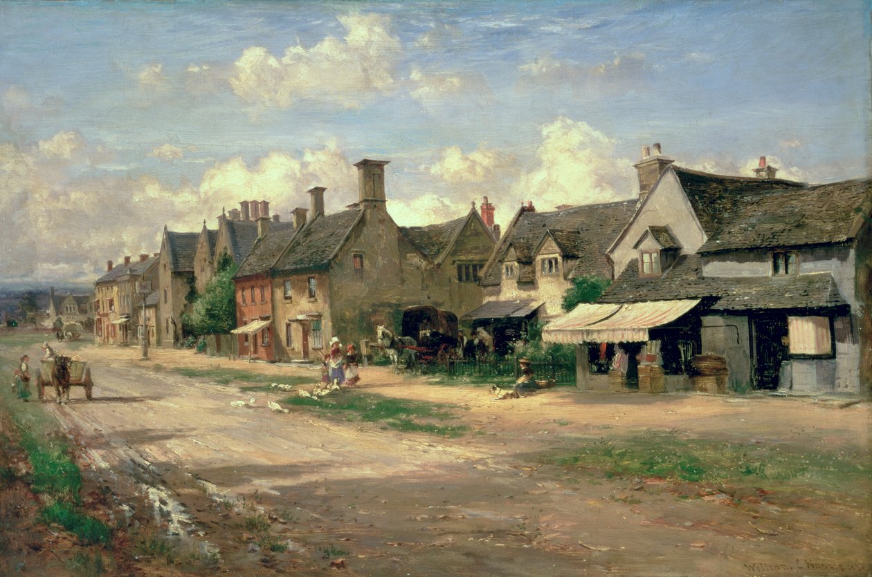 The High Street, Broadway, Worcestershire af William E. Harris