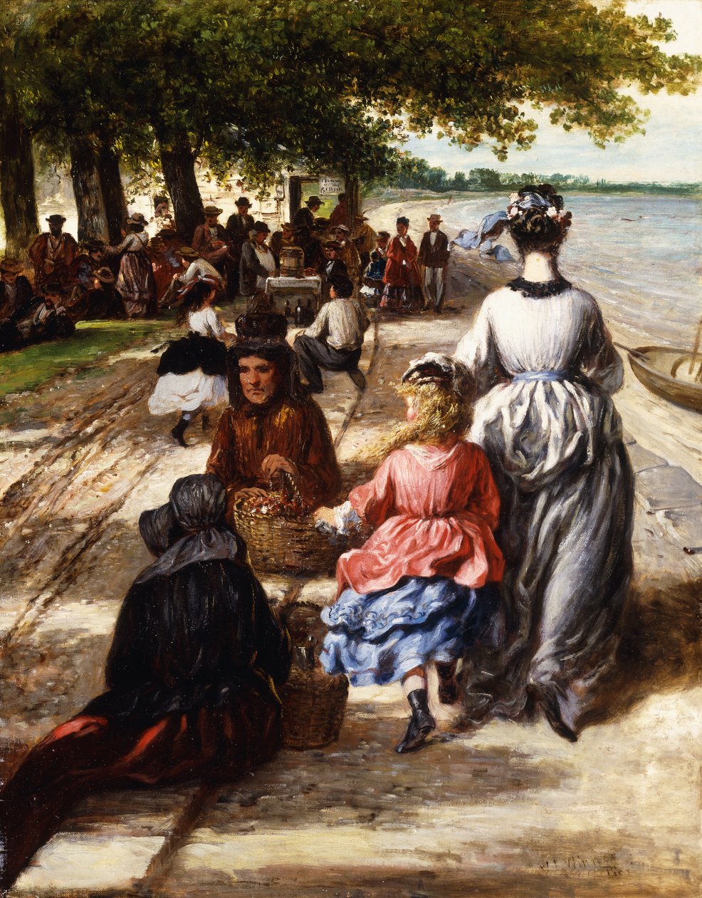 Tæt på stranden, Gloucester, 1877 af William E. Winner