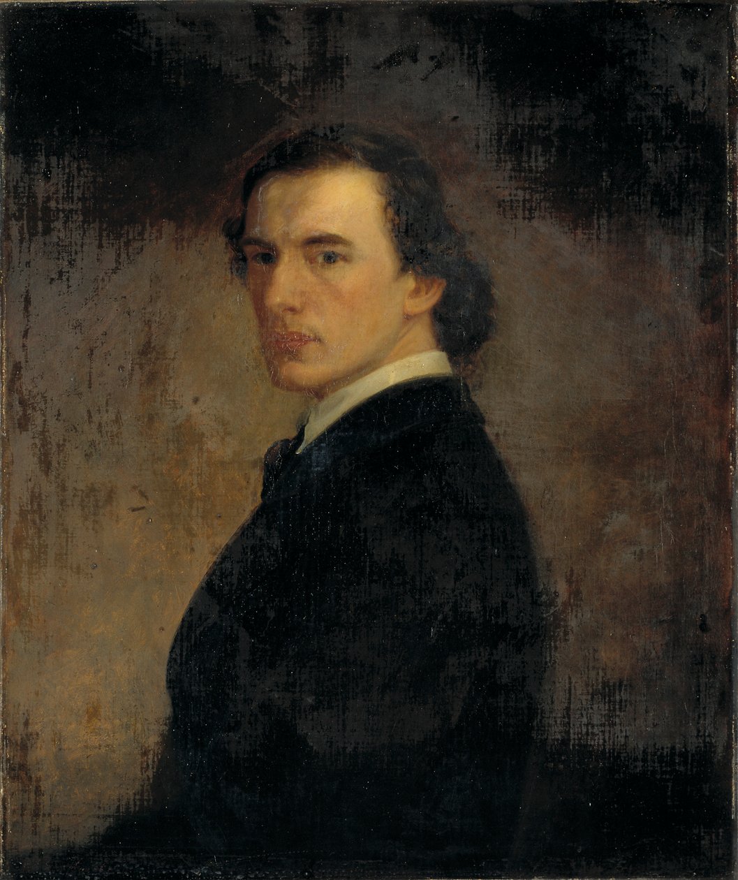 Portræt af kunstneren, 23 år, ca. 1860. af William Edgar Marshall