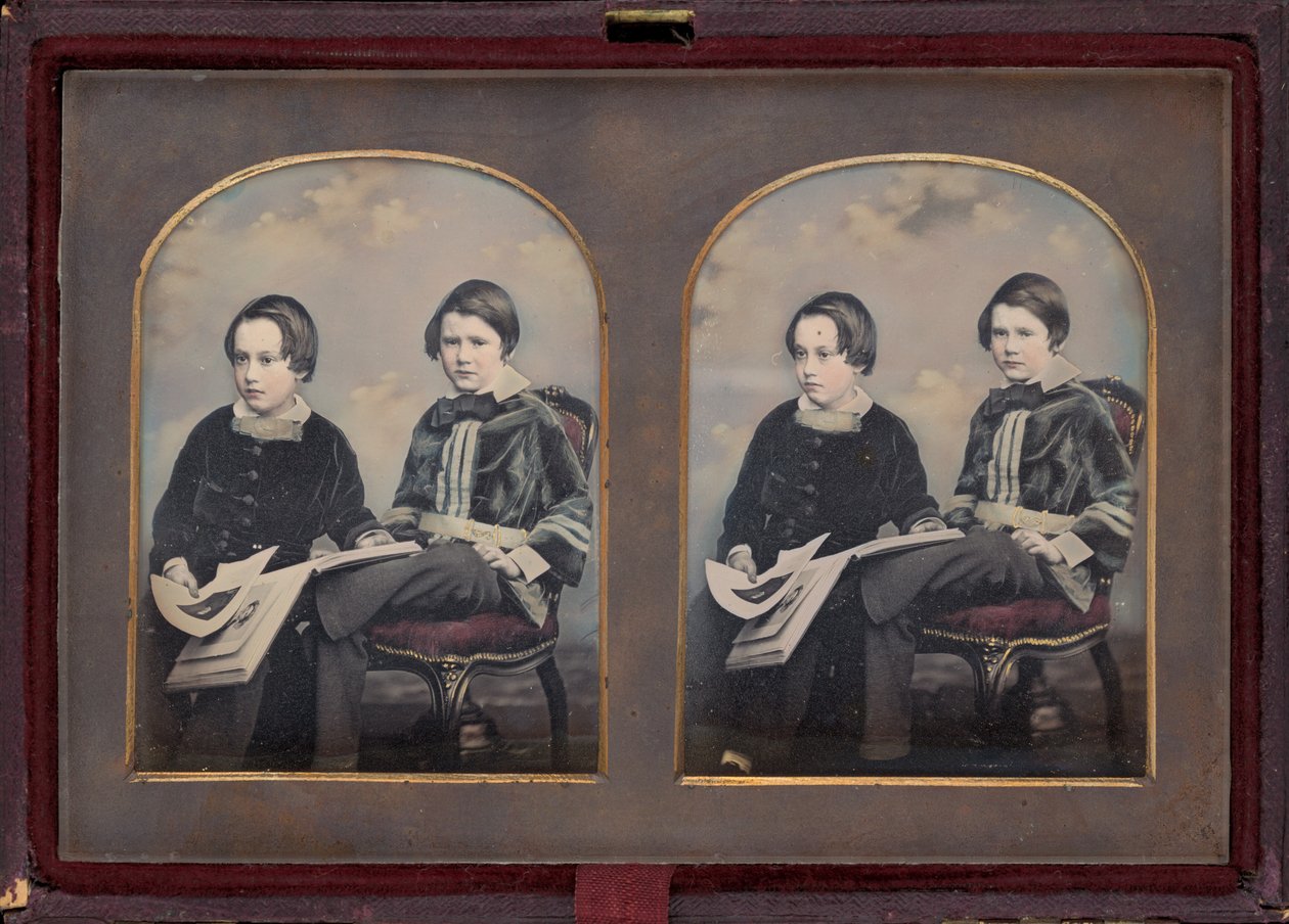 Portræt af to drenge, 1850