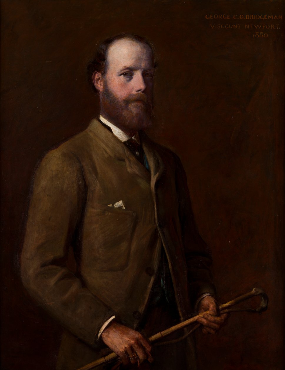Portræt af George, Viscount Newport-senere 4. jarl af Bradford (1845-1915), ca. 1880 (olie på lærred) af William Edward Miller