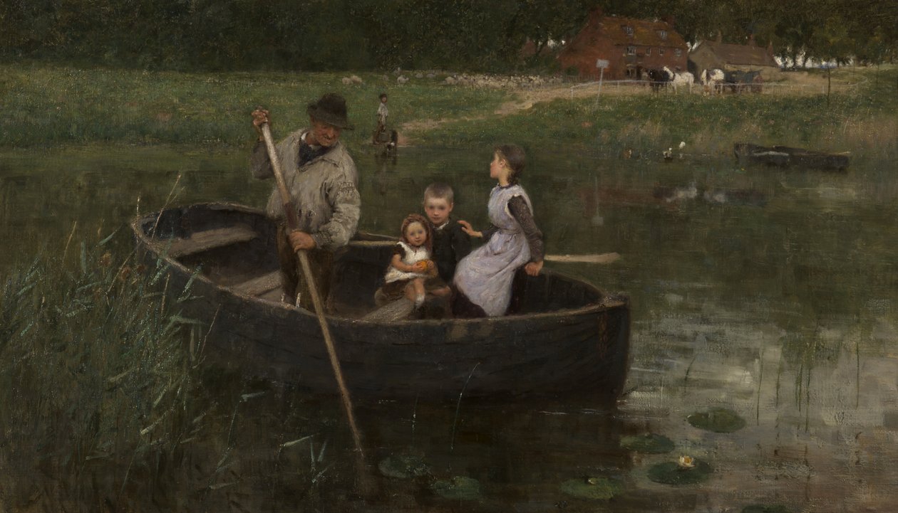 Færgen, 1887 af William Edward Stott