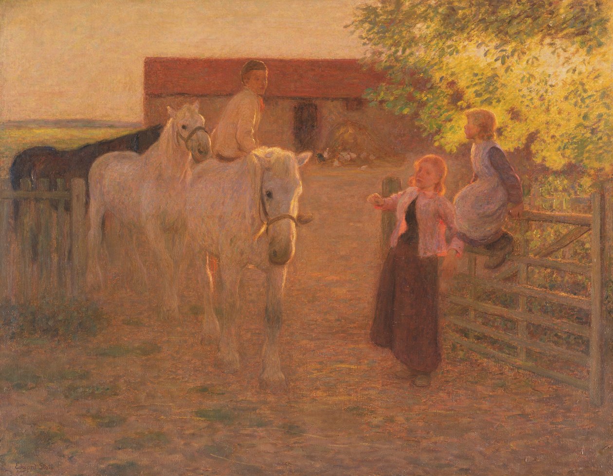Den gamle port, ca. 1896 (olie på lærred) af William Edward Stott