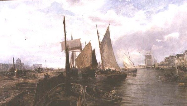 Bristol Docks af William Edward Webb