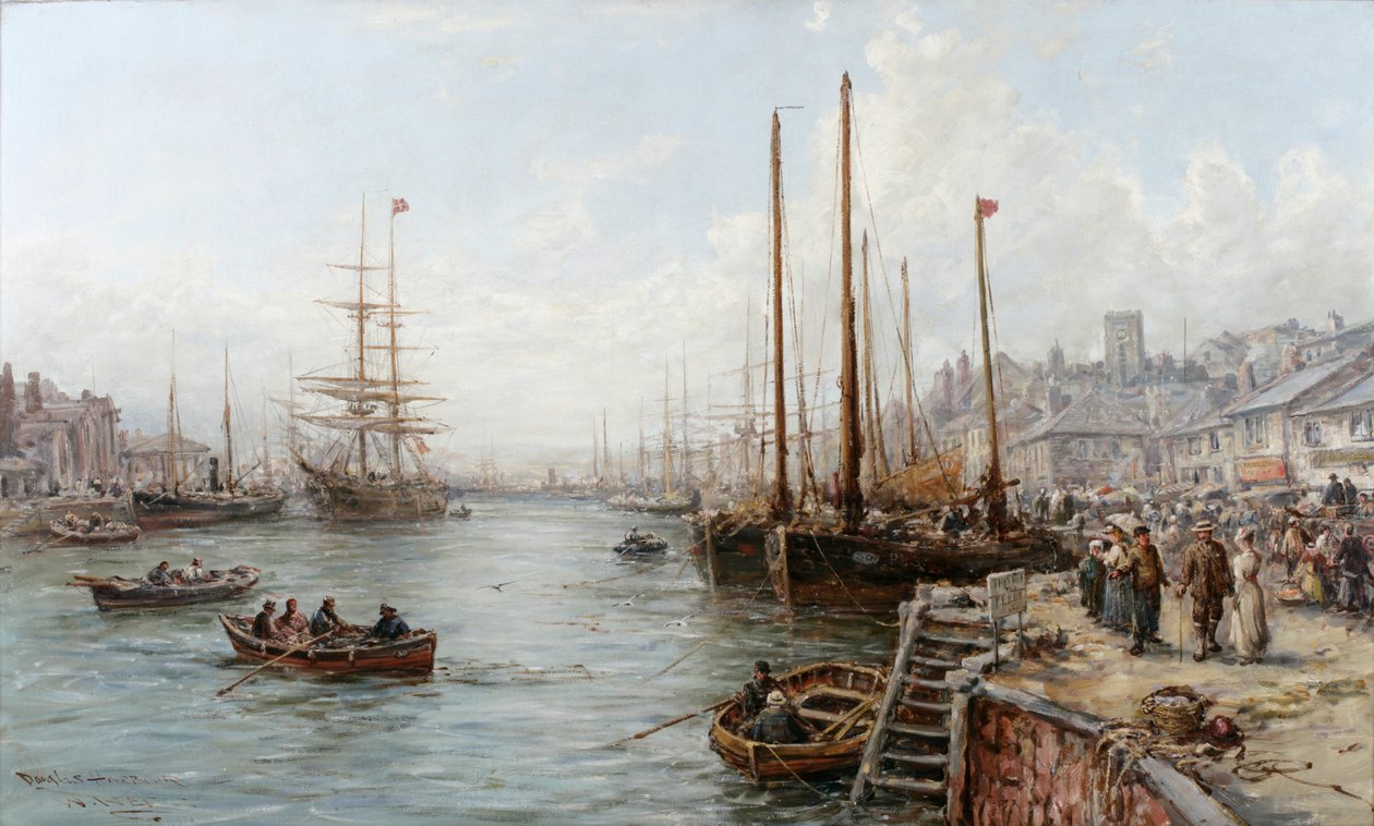 Douglas Harbour, Isle of Man af William Edward Webb