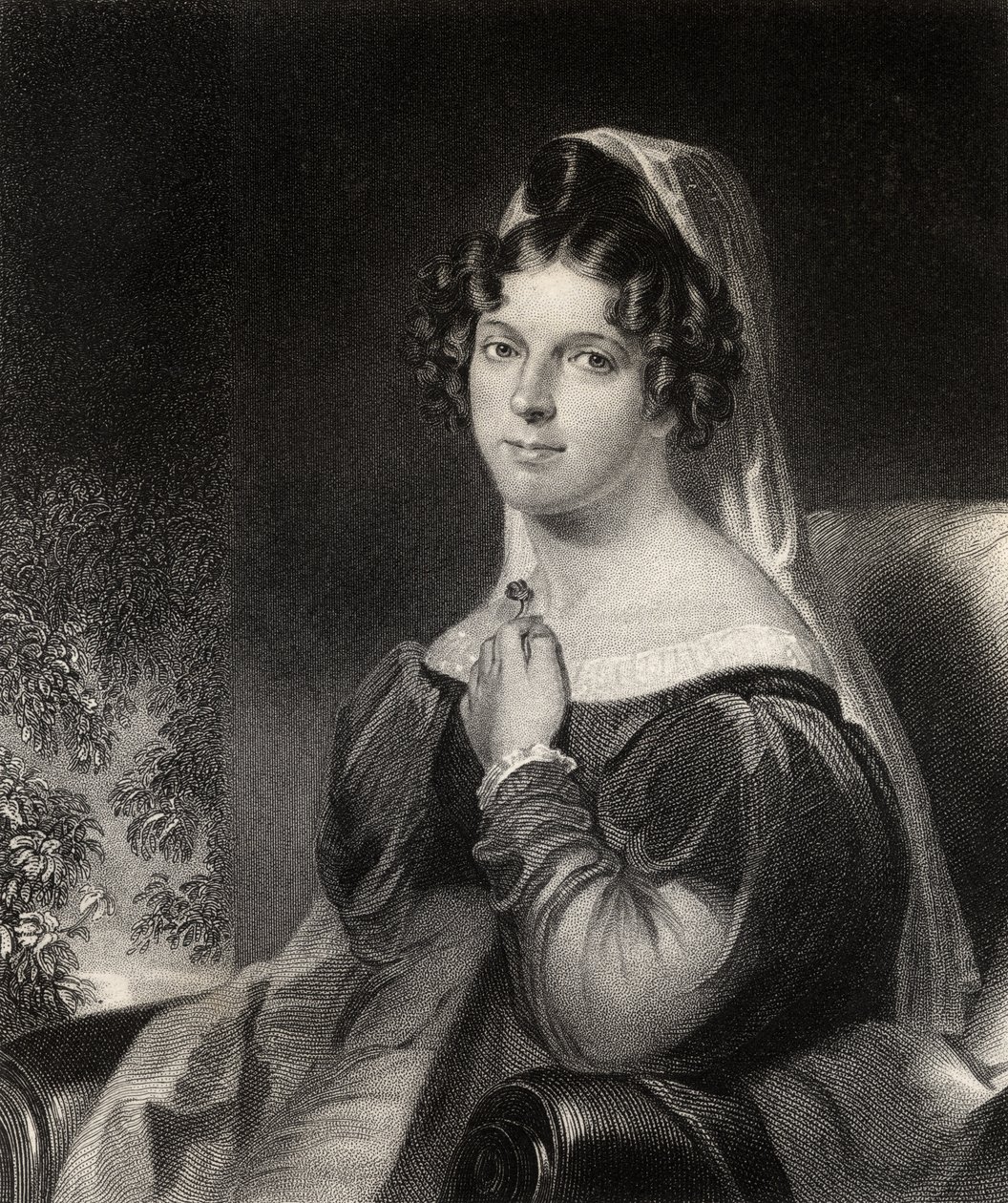 Felicia Dorothea Hemans, graveret af W.Holl, fra 