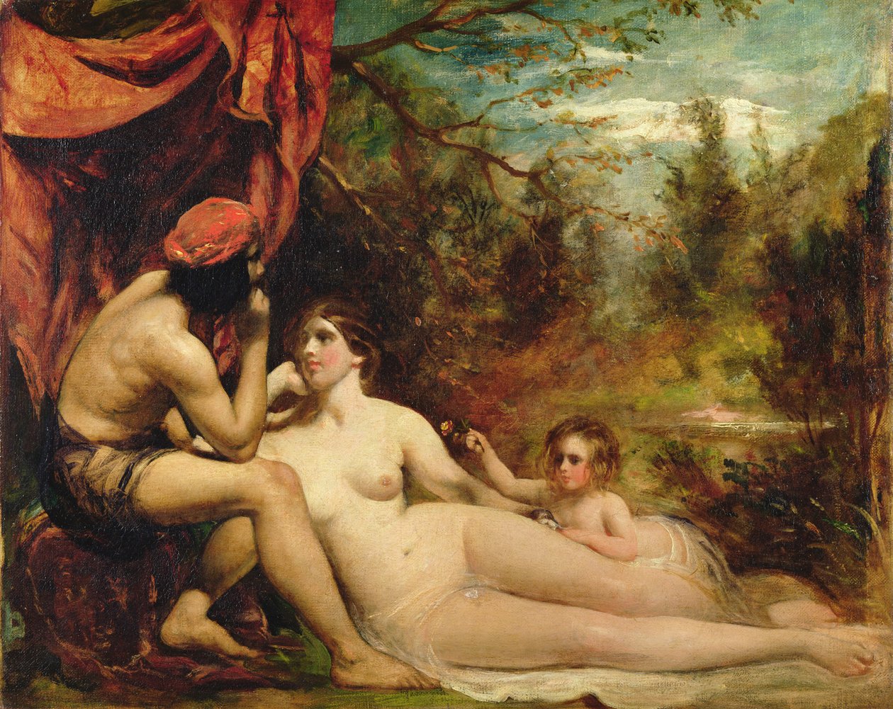 Skovens blomster, ca. 1836 (olie på lærred) af William Etty