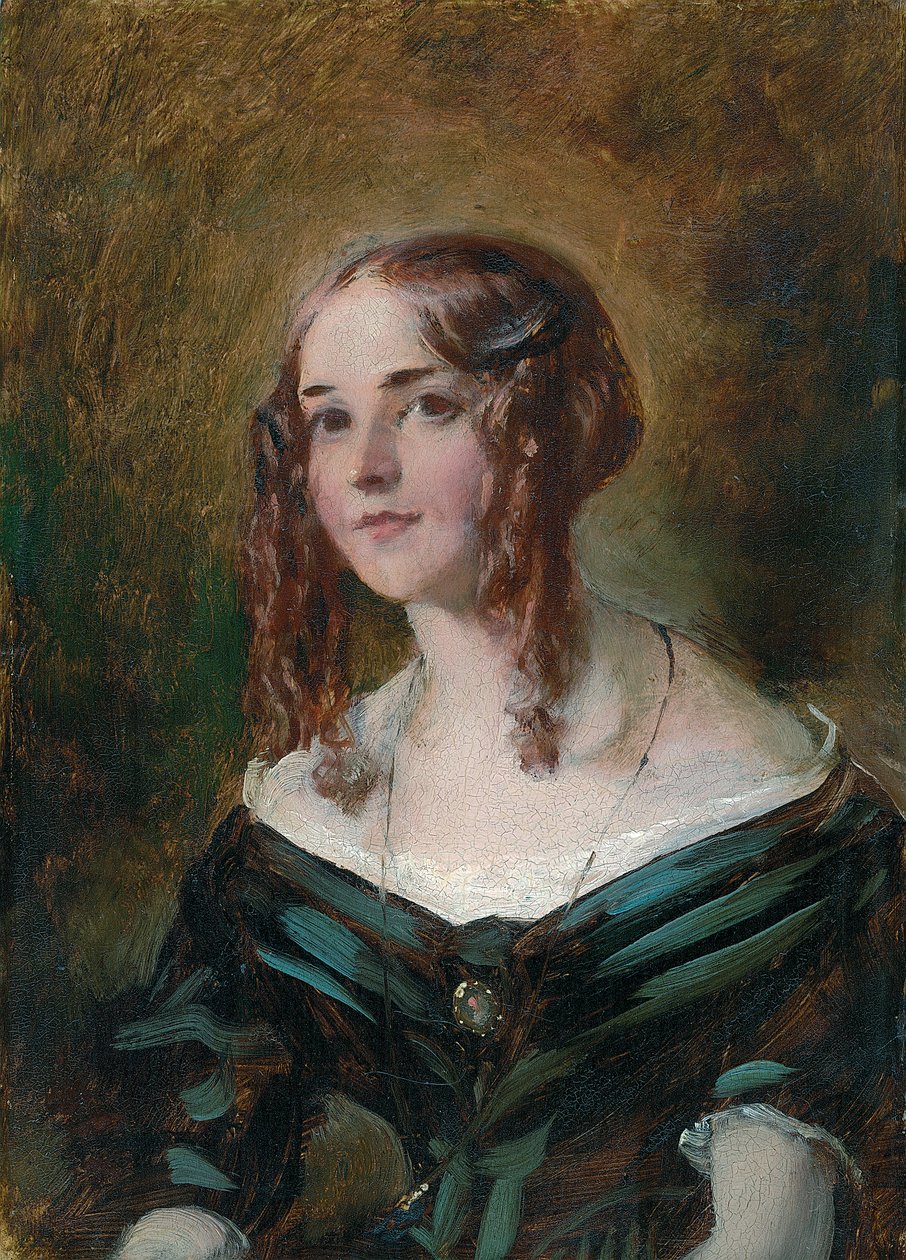 Pige i en grøn kjole af William Etty
