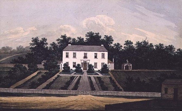 Government House, Parramatta, New South Wales, 1805 (wc) af William Evans