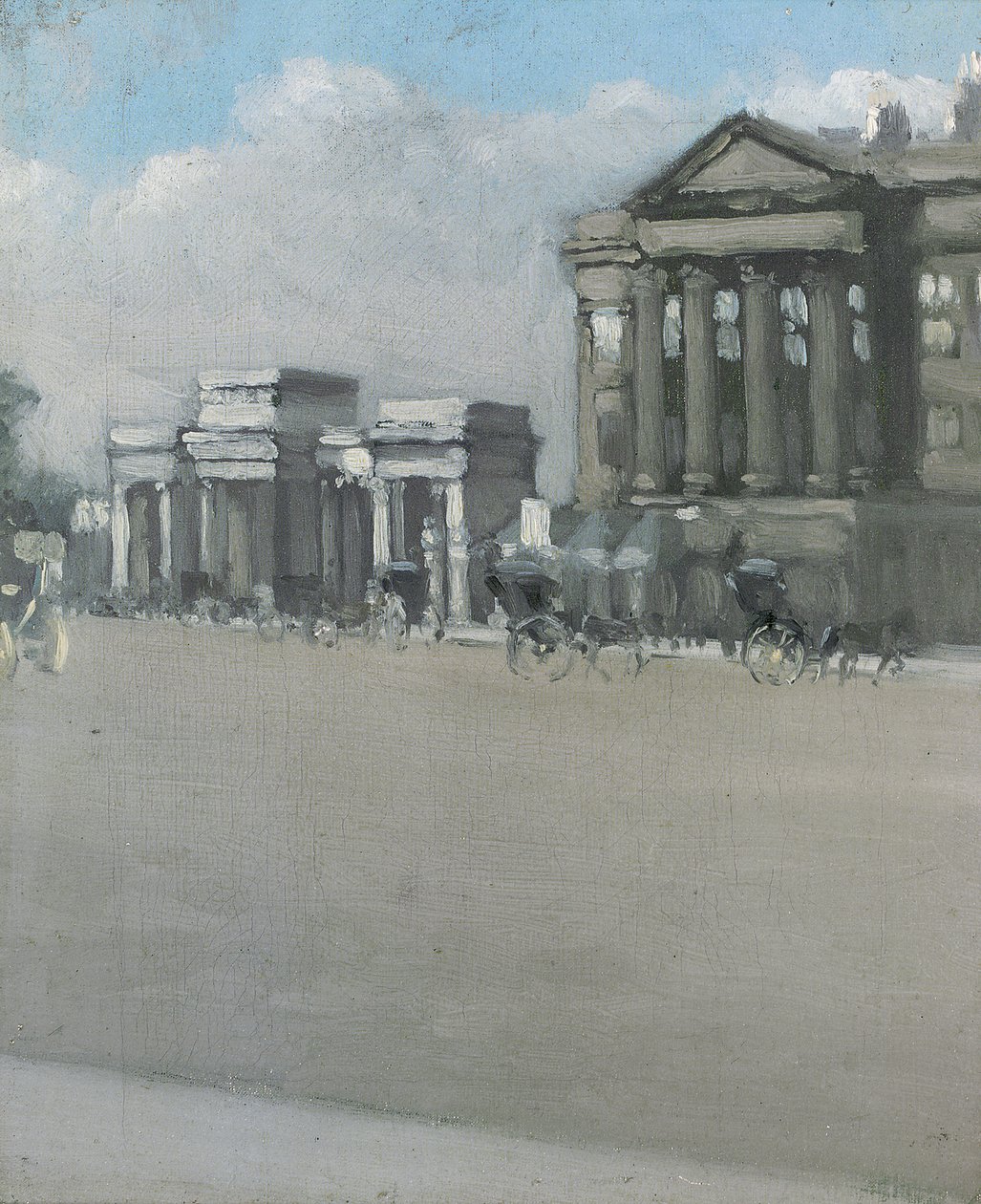 Hyde Park Corner i tåge af William Evelyn Osbourne