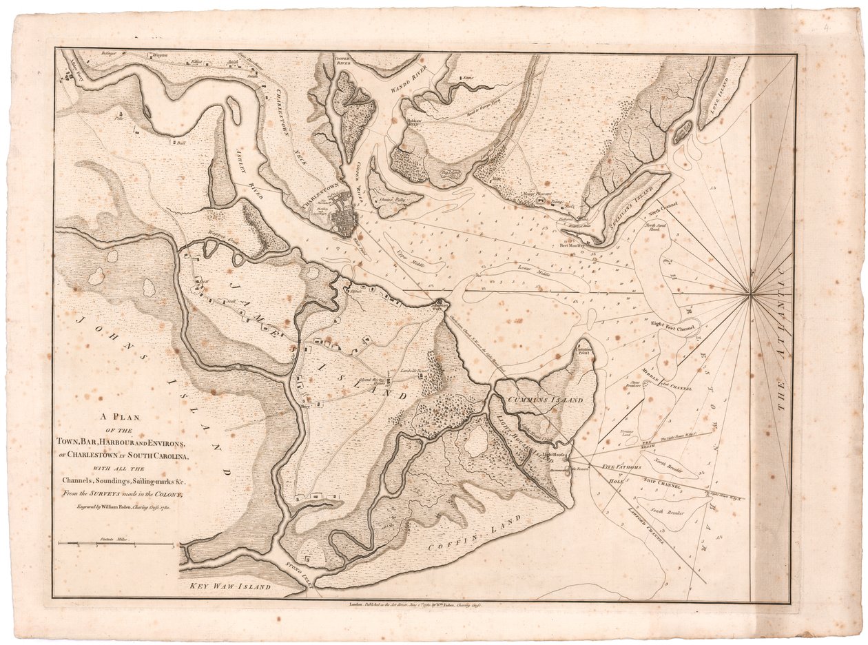 A Plan of Charlestown, S.C. af Faden af William Faden