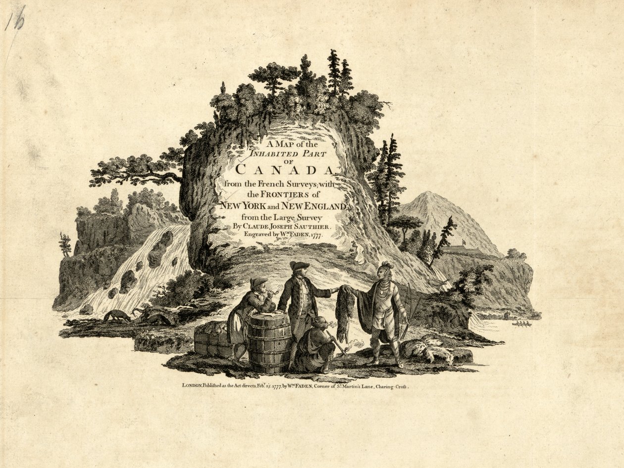 Indianere i pelshandelen i Canada, 1777. af William Faden