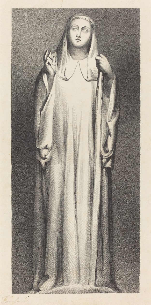 Figur fra Peterborough Cathedral af William Fairland after John Flaxman