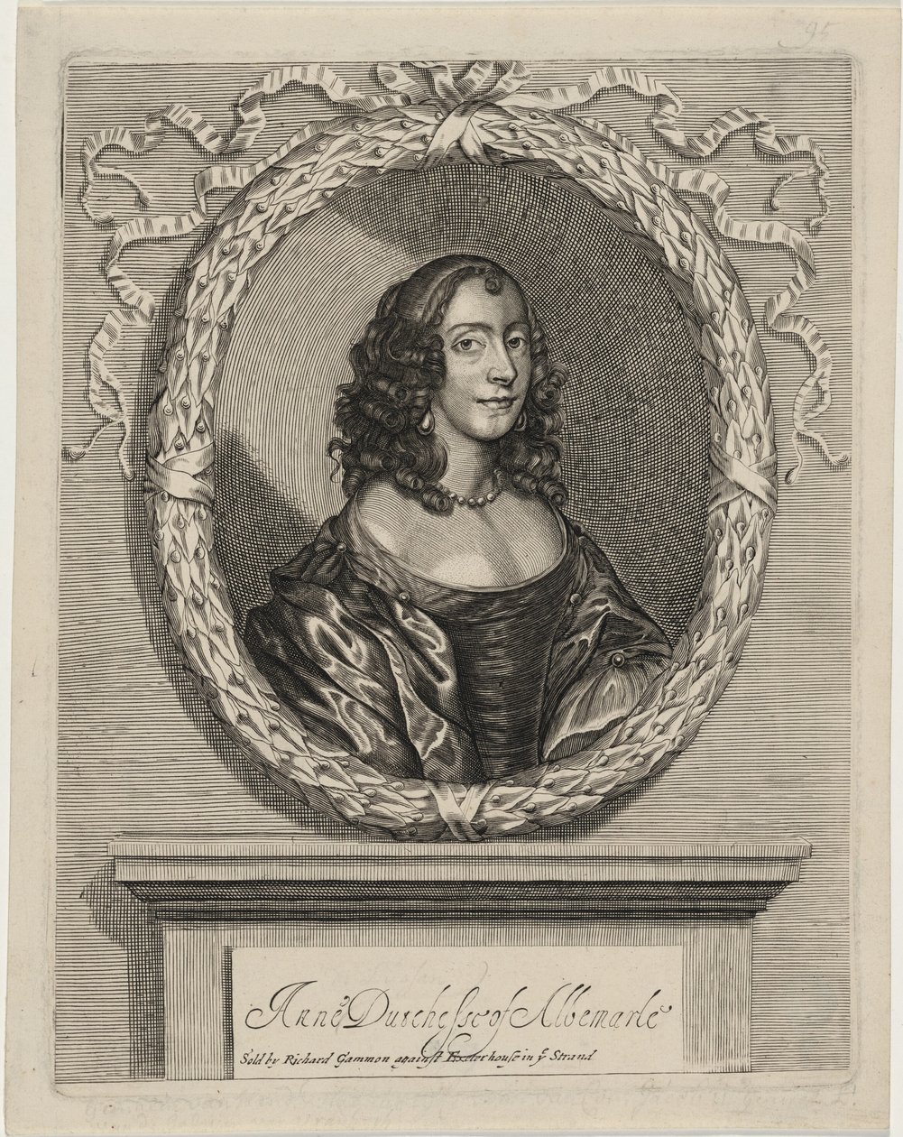 Anne, hertuginde af Albemarle af William Faithorne