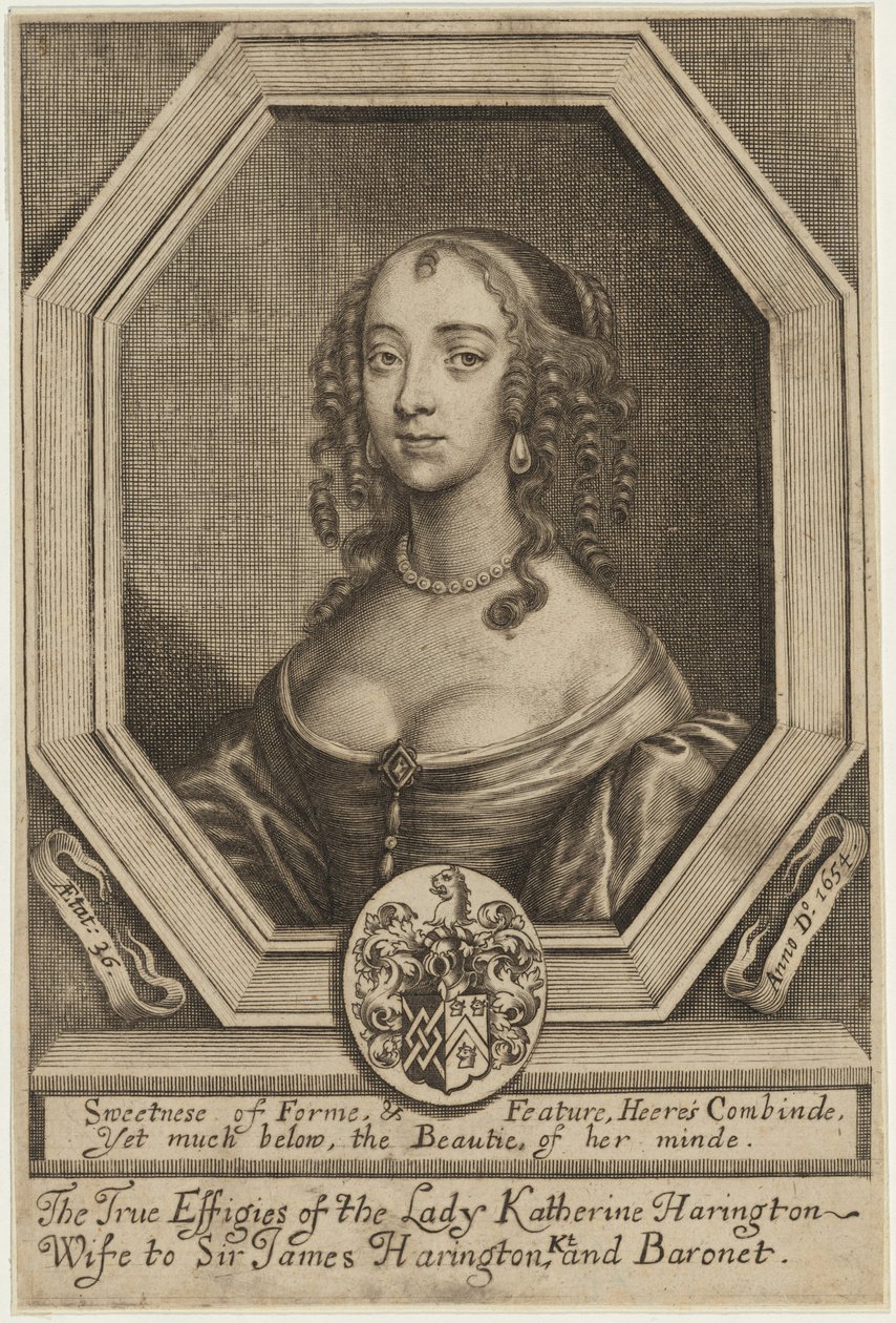 Lady Katherine Harrington af William Faithorne