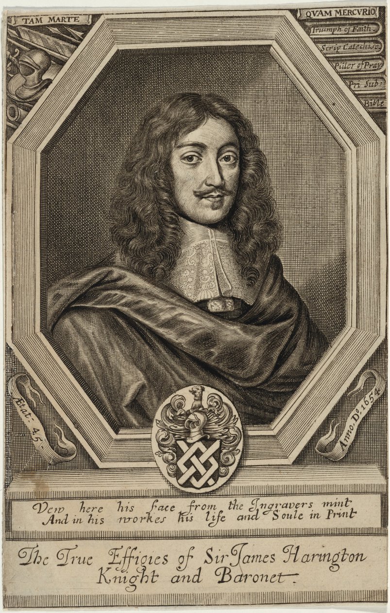 Sir James Harrington, Bart. af William Faithorne