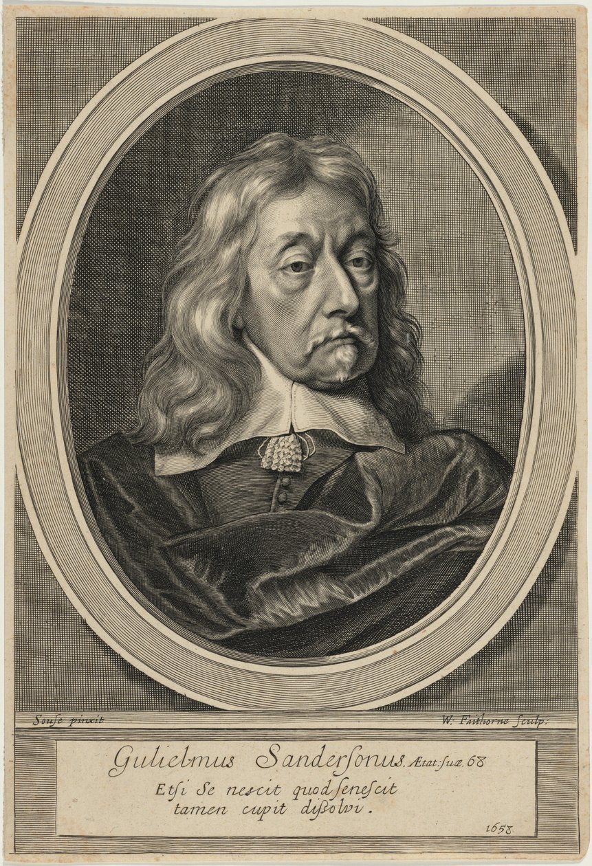 Sir William Sanderson af William Faithorne