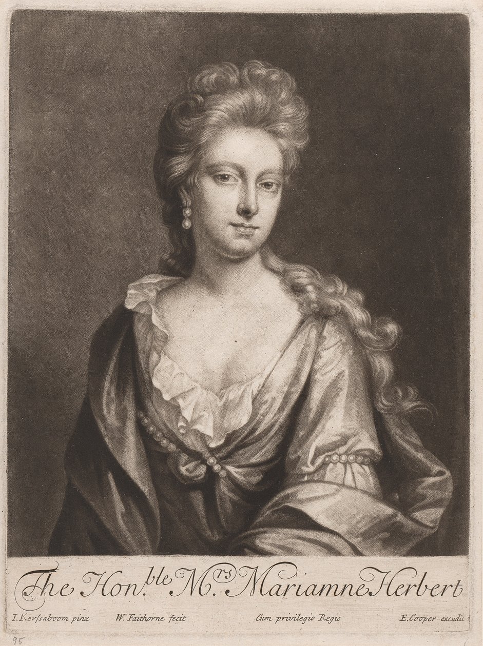 Den ærede fru Marianne Herbert af William Faithorne