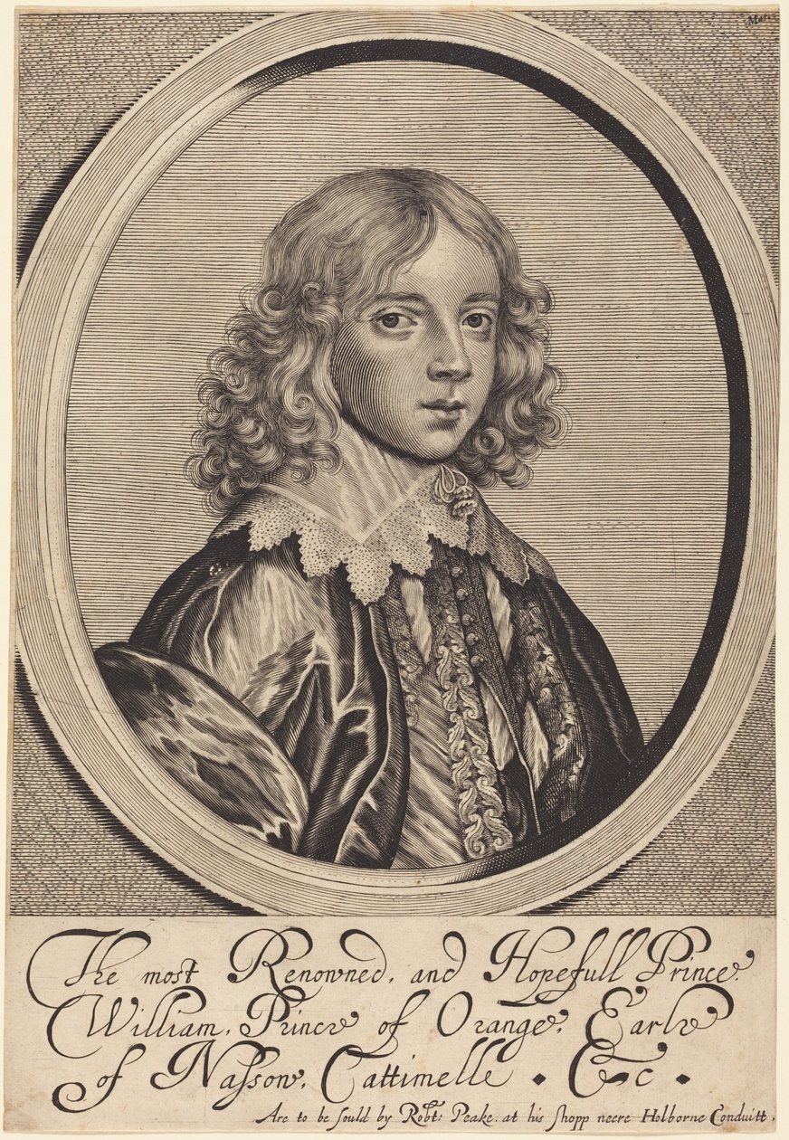 Vilhelm 2., prins af Oranien af William Faithorne