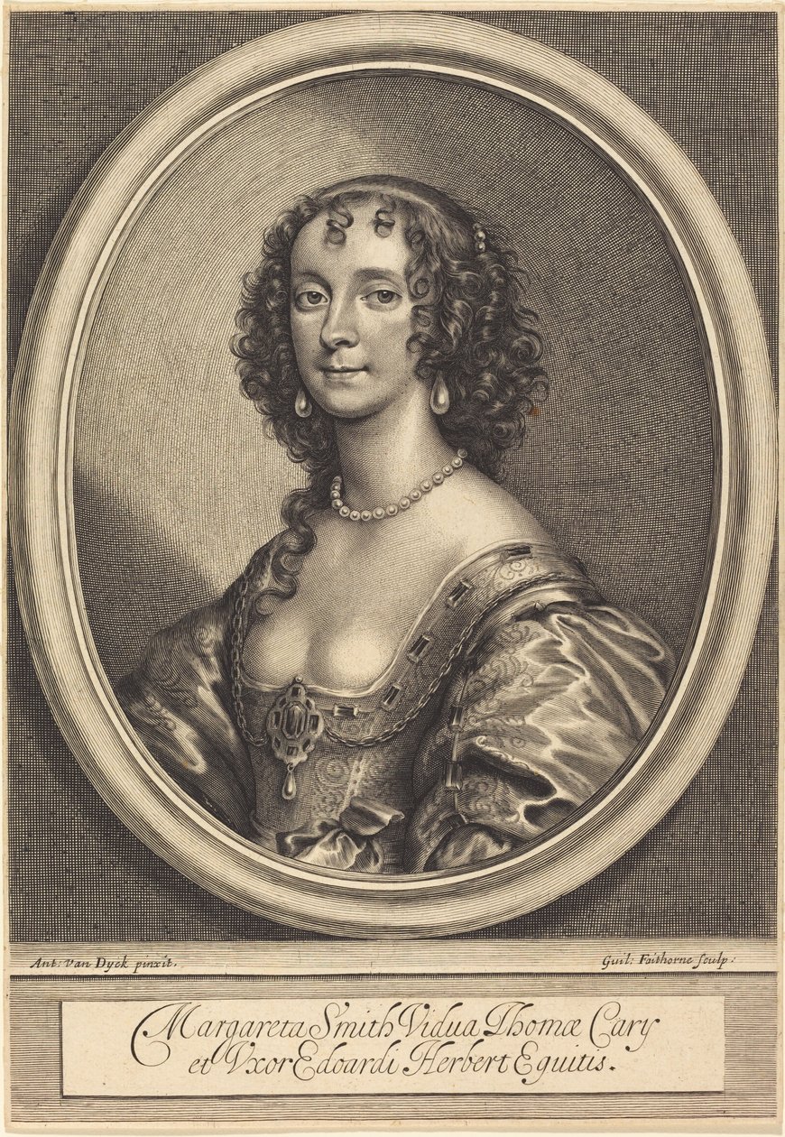 Margaret Smith af William Faithorne after Sir Anthony van Dyck
