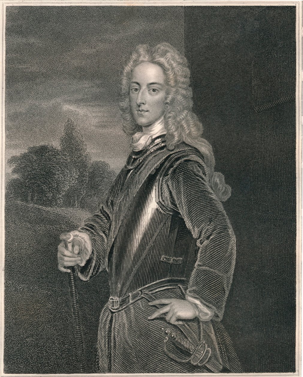 John, hertug af Montagu, begyndelsen af midten af det 19. århundrede. af William Finden