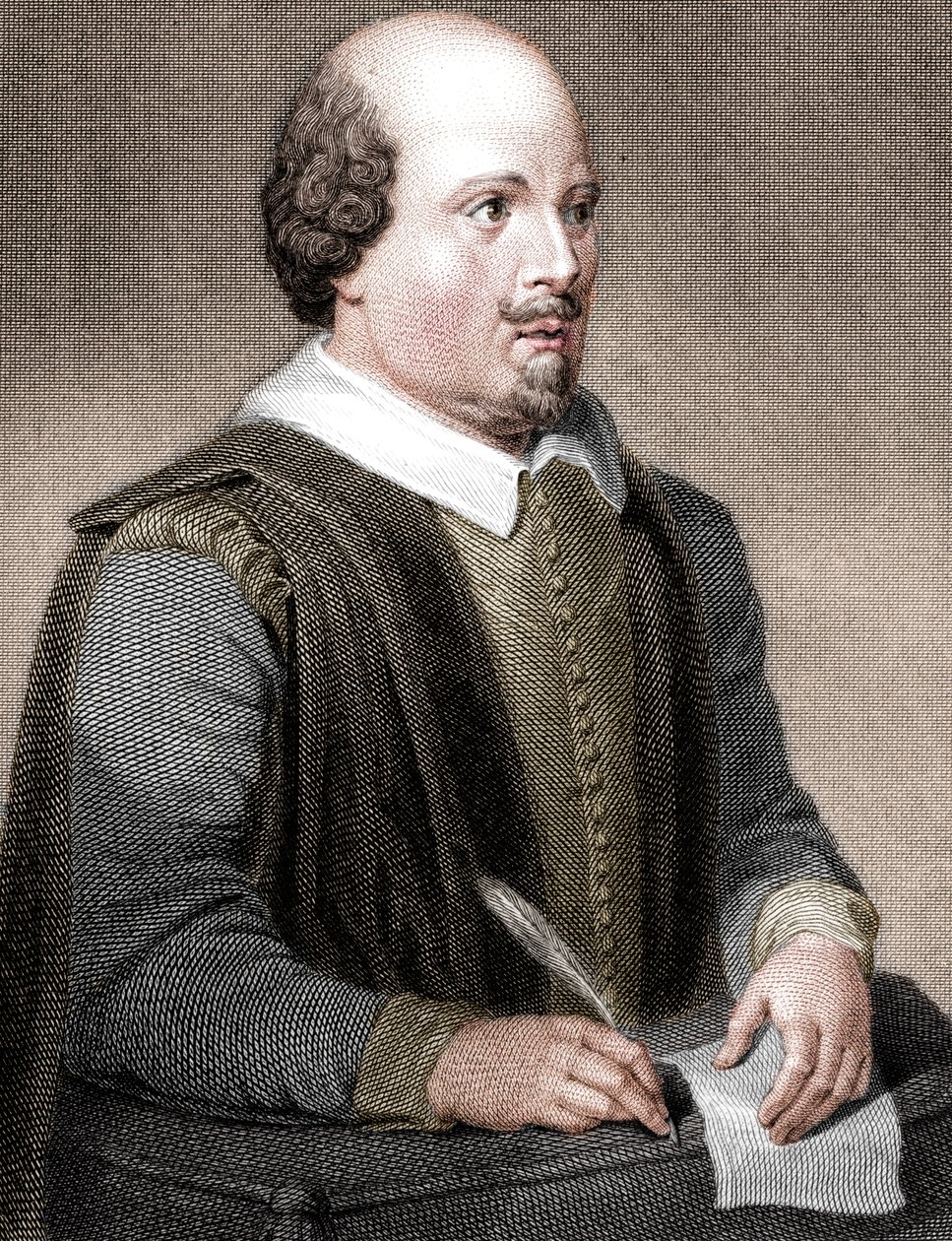 William Shakespeare, engelsk digter og dramatiker, 1820. af William Finden