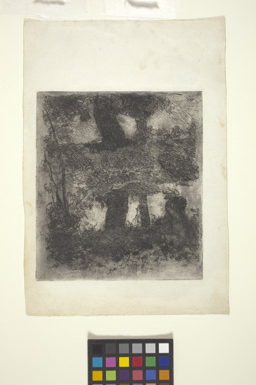 Landskab med faun og pool (reflekteret landskab) (ætsning) af William Forsyth