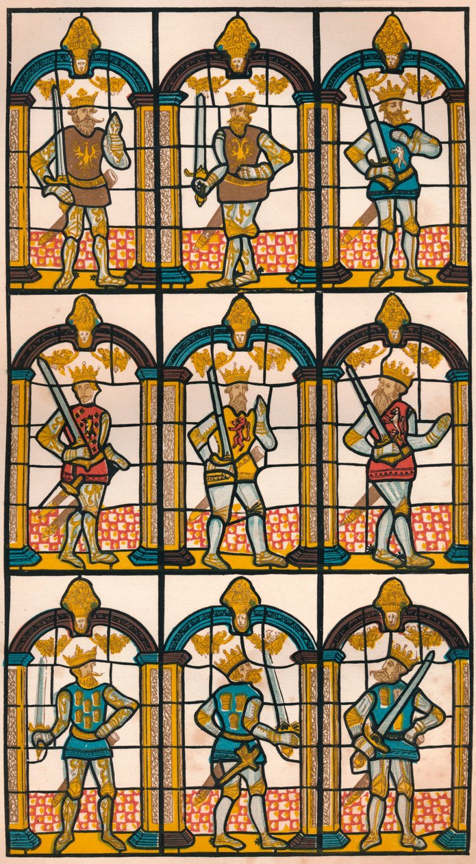 Malet vindue - To saksiske jarler af Mercia og syv normanniske jarler af Chester, 1808 1845 af William Fowler