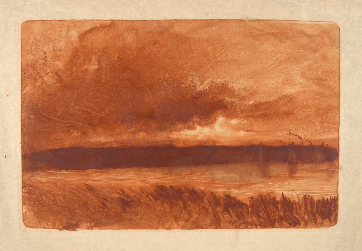 Riverscape, New Haven af William Fowler Hopson