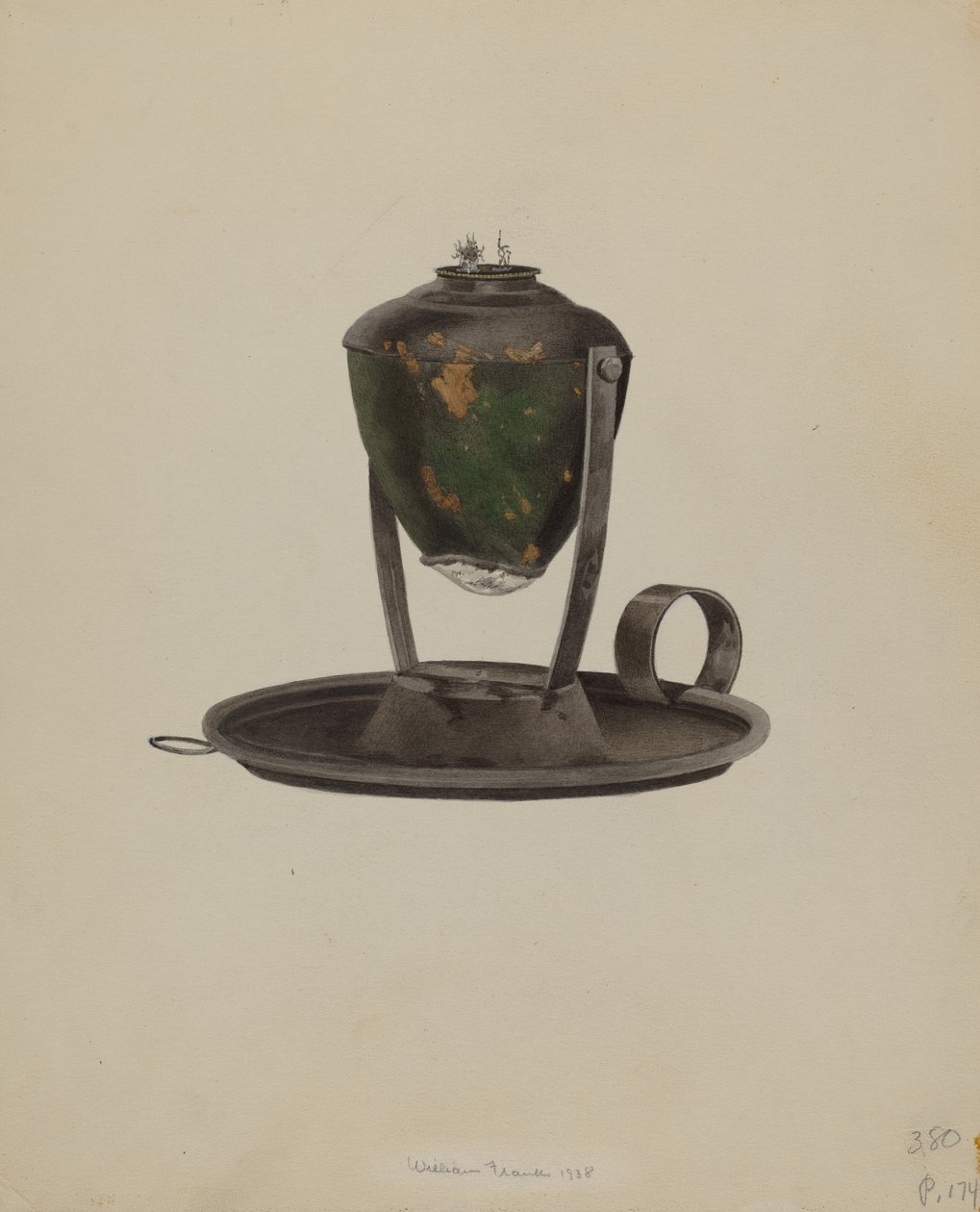 Hvalfangerlampe, 1938. af William Frank