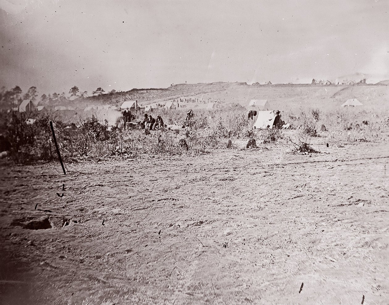 Fjernsyn over Fort Brady, ca. 1865. af William Frank Browne