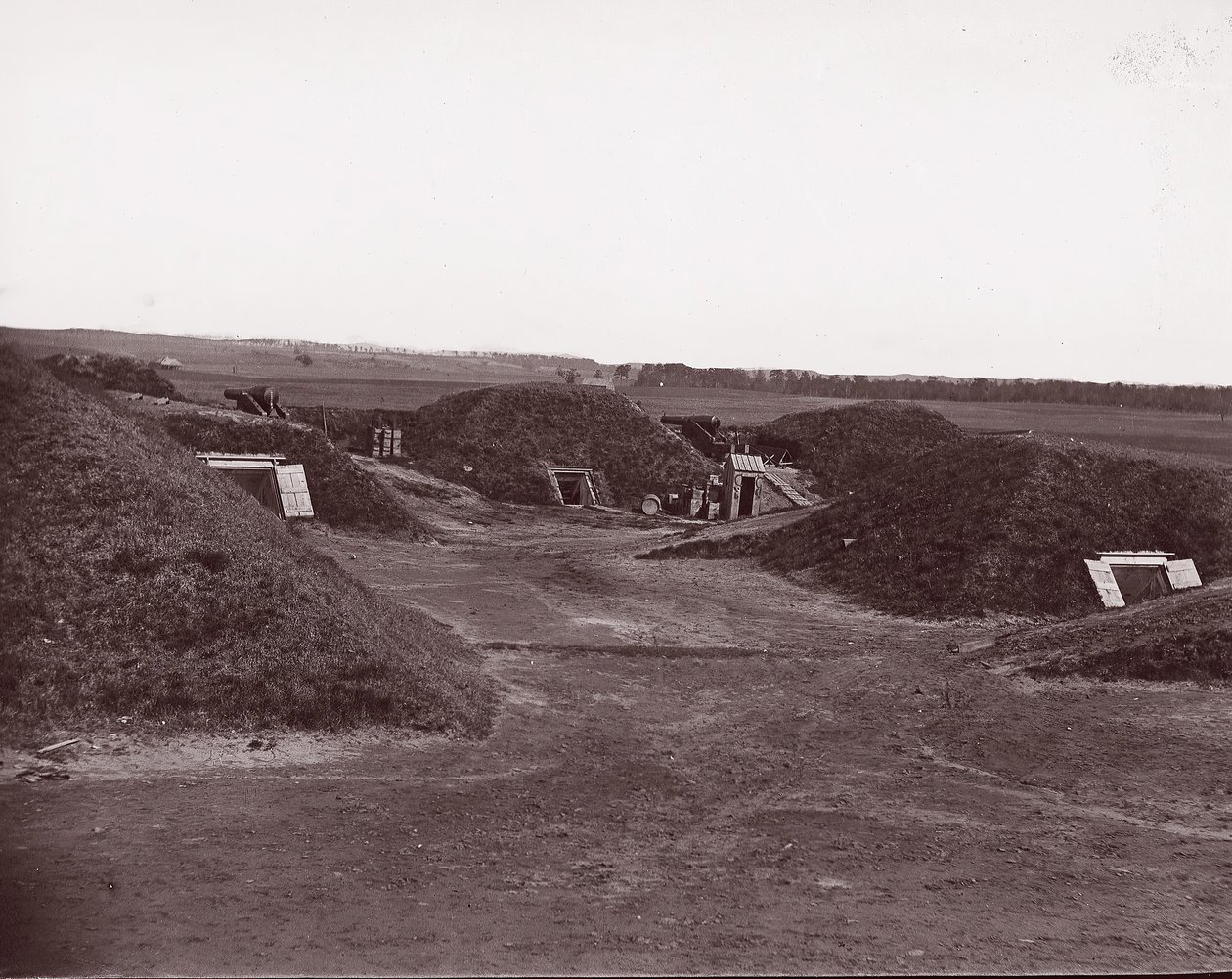 Fort Darling, James River, 1865. af William Frank Browne.