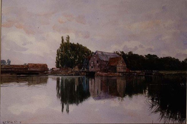 Old Barns ved Houghton, nær Durham af William Fraser Garden