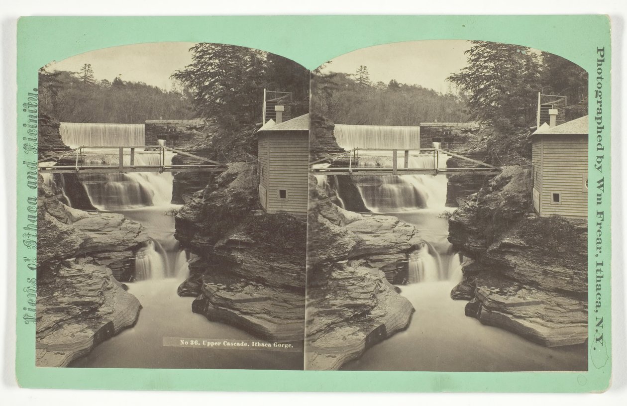 Øvre kaskade. Ithaca Gorge, slutningen af det 19. århundrede. af William Frear