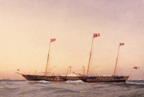 Yacht Victoria and Albert af William Frederick Mitchell