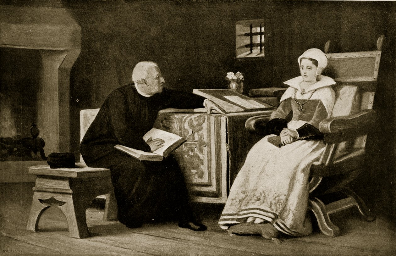 Lady Jane Gray i fængslet, illustration fra 